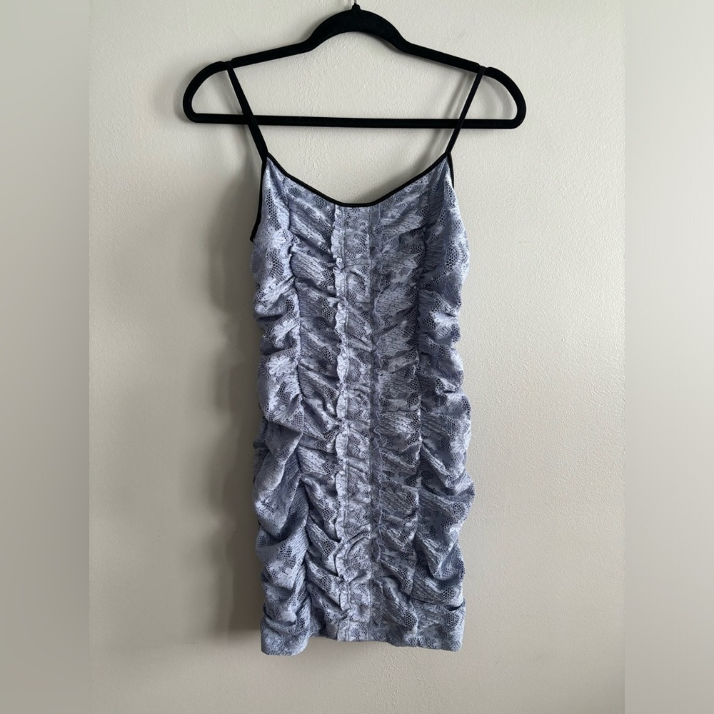 Urban Outfitters Light Blue ruched bodycon dress